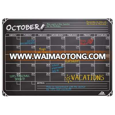 Dry erase refrigerator weekly monthly yearly planner blackboard magnetic calendar