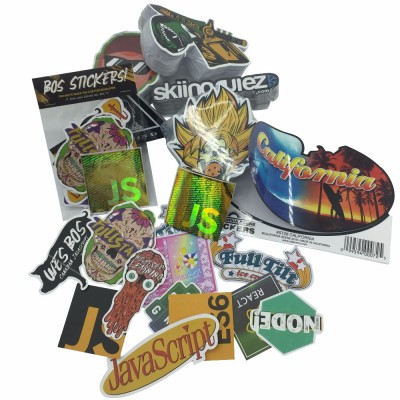 Custom die cut vinyl stickers