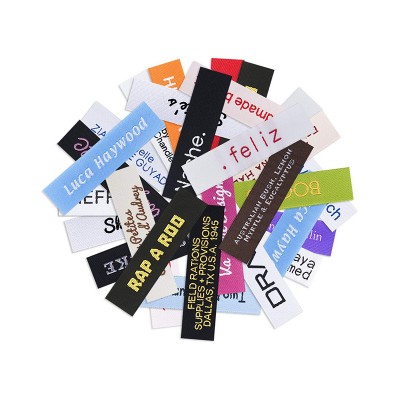 Fabric woven garment labels