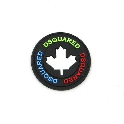 Custom clothing 3d logo soft pvc silicone rubber patches